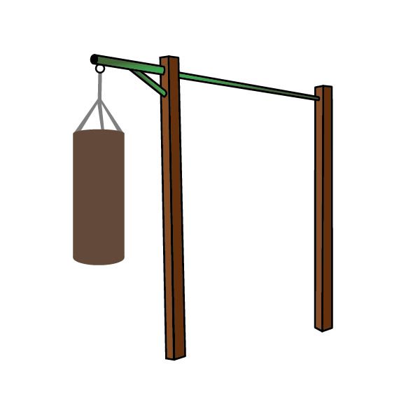 Outdoor Boxing Bag Bracket Xorbars, Outdoor Punching Bag Stand