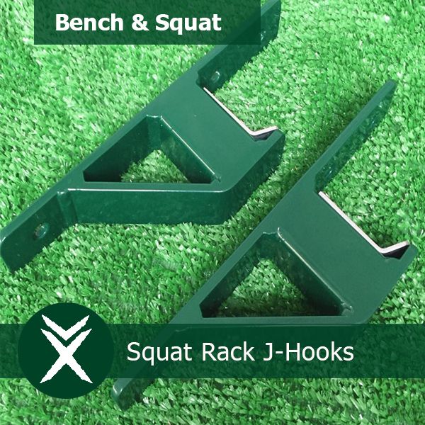 J-Hooks for Bench Press & Squat Rack – XORBARS